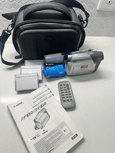 Canon ZR830 Mini DV Camcorder W/ Case Remote Manual - Picture 1 of 4