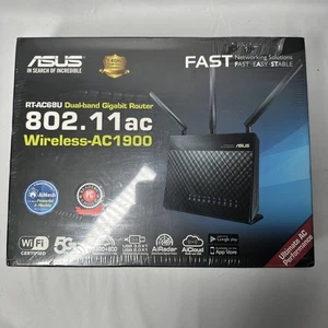 ASUS RT-AC68U Dual-Band Wireless-AC1900 Gigabit Router. - Zdjęcie 1 z 5