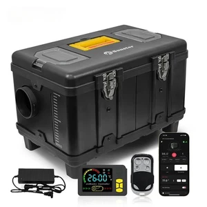 Sunster TB10 8kW 12v/24v con 240v Diesel Riscaldamento a Piantana APP Riscaldatore ad Aria Riscaldamento - Foto 1 di 15