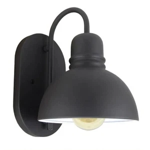 American Motorhome RV LED Wall Lamp with Switch, Black, LED Filament Bulb MHM 8 - Picture 1 of 1