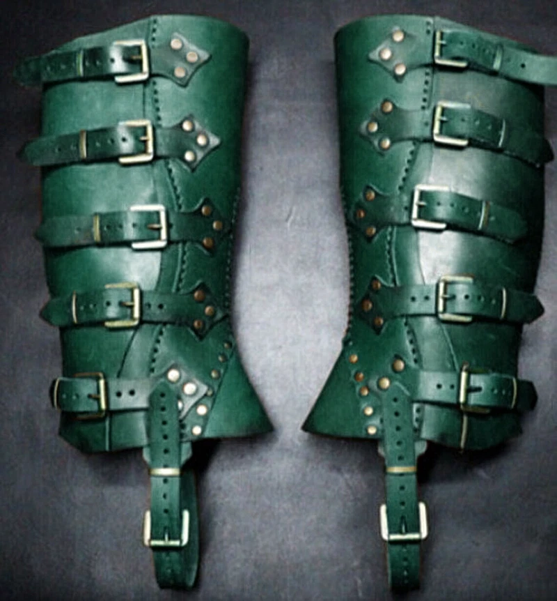 Caballero pirata de la Edad Media Vikingos Juegos con disfraces Bota Larga Zapato Cubierta Espinilleras Accesorios Foto 1 de 4