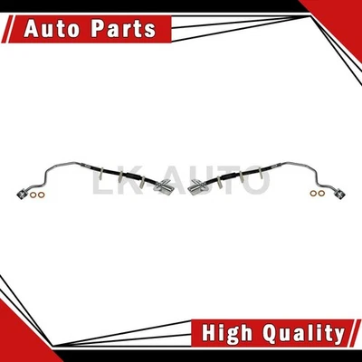 2 linhas de freio hidráulicas de freio dianteiro compatíveis com 2002 Mercury Mountaineer - Imagem 1 de 4