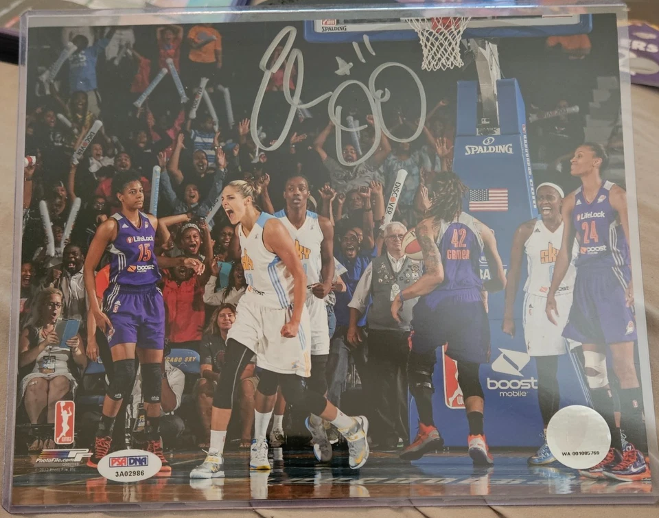 Elena Delle Donne Signed Autographed 8x10 PSA Chicago Sky WNBA Champion - Image 1 of 1
