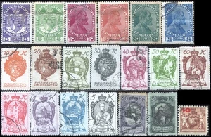 LIECHTENSTEIN 20 Briefmarken/stamps (1917-1924) Obl/Used - Bild 1 von 1