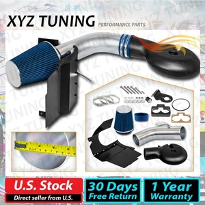 Kit de admisión de aire frío protector térmico 4" AZUL + filtro para 97-98 Dakota 5,2 L/5,9 L V8 - Imagen 1 de 4
