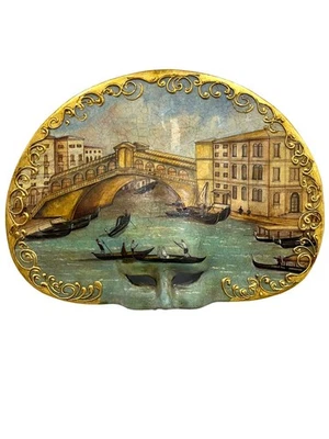 Venetian Scene Mask Handmade in Venice - Image 1 of 4