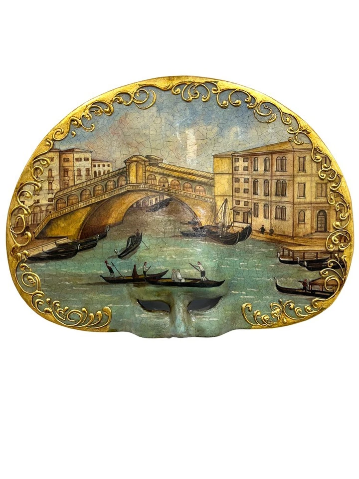 Venetian Scene Mask Handmade in Venice - Image 1 of 4
