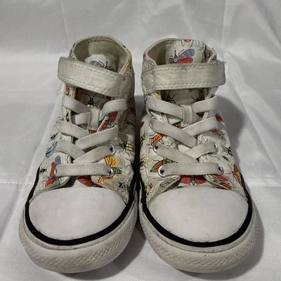 Zapatos Converse All Star para niños pequeños blancos - marfil natural - insectos e insectos - talla 9 Foto 1 de 4