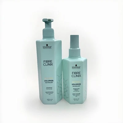 Schwarzkopf Fibre Clinix Volumize Tech. Champú 10,1 oz o spray corporal 6,7 oz Foto 1 de 4