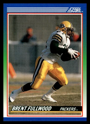 1990 Score Brent Fullwood #6 Green Bay Packers NFL Football - Image 1 of 2