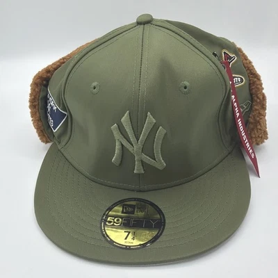 NEW ERA 59FIFTY Oreja de Perro Alpha Industries New York Yankees Oliva 7 1/4 Foto 1 de 4