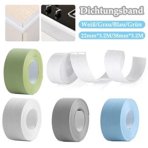 PVC Dichtungsstreifen Selbstklebend Flexible Klebeband Wasserdicht Küche 4 Farbe - Picture 1 of 20