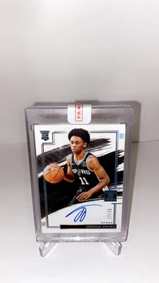 Joshua Primo RC 2021-22 Panini Impeccable On Card Auto /25 Sealed  - Image 1 of 2