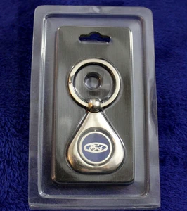 NIB 2 Sided Ford Blue Oval Key Ring Key Chain Fob Accessory Truck Bronco Falcon - Picture 1 of 7
