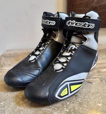 Alpinestars Sector Sport Waterproof Mens Size 12 Motorcycle Riding Boots Great - Image 1 of 4