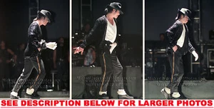 MICHAEL JACKSON THE BILLIE JEAN SHOW 3xFOTOS RARAS 8x10 - Imagen 1 de 1