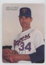 1989 Mother's Cookies Texas Rangers Stadium Giveaway Nolan Ryan #2 HOF