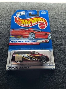 Hot Wheels 1998 First Edition Dodge Caravan Maroon Die Cast - Picture 1 of 2