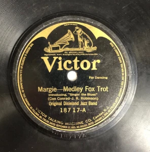 Dixieland Jazz Band 78rpm Margie-Medley/Palesteena Fox Trot jazz "Bat Wing" - Picture 1 of 2