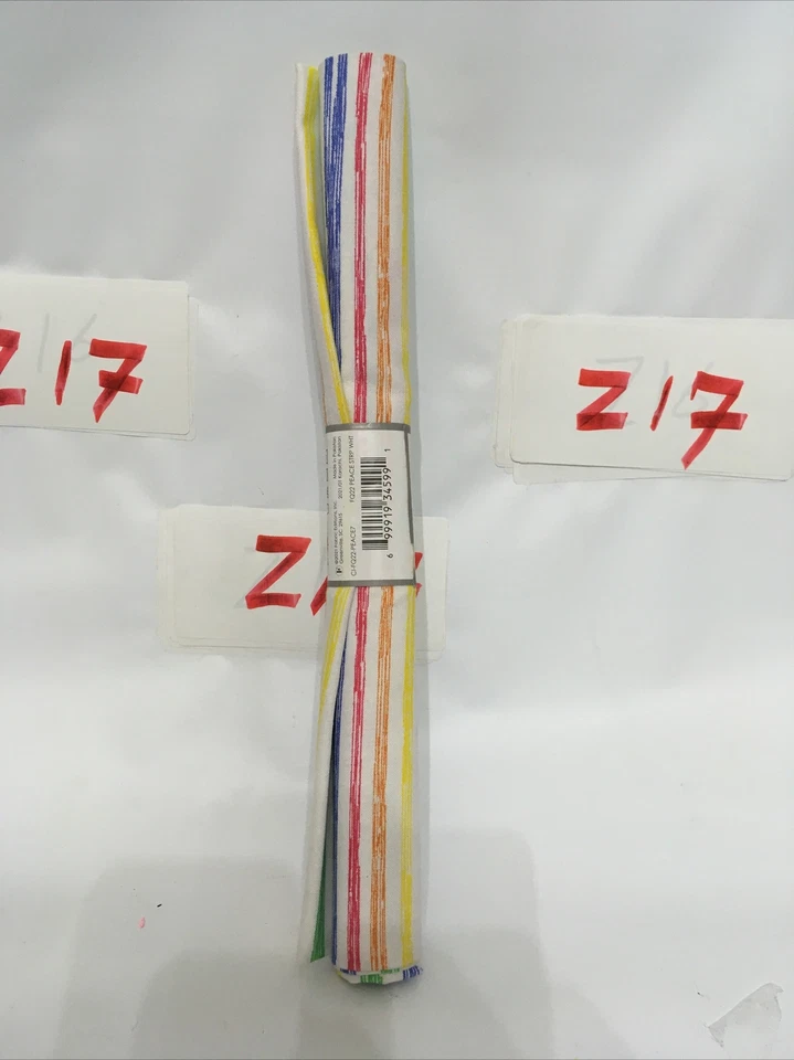 Create it Fabric Cut, Fat Quarter, Peace Stripes White - Image 1 of 1