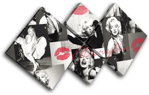 Monroe Labios Rojos Celebridades Icónicas LONA ARTE DE PARED Impresión de Imagen VA - Imagen 1 de 1