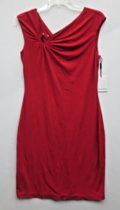 CK Calvin Klein Red Dress CD2A1MAK Women’s Size 8 New with Tags (C-17) - Picture 1 of 12