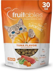Fruitables Crunchy Cat Treats with Real Tuna – Healthy, Low Calorie, Protein - Picture 1 of 4