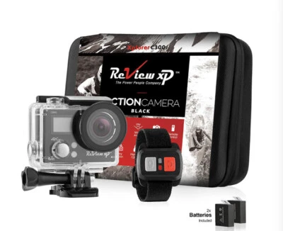 Review XP C300 Waterproof Action Camera Mounts 1050mAh USB Carrying Case  30 FSP - Image 1 of 4