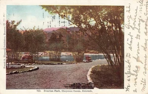 Postal CO: Stratton Park, Cheyenne Canyon, Colorado UDB publicada 1907 - Imagen 1 de 2