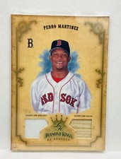 2004 Donruss Diamond Kings Bronze MATERIALS Pedro Martinez Jersey & Bat Redsox🔥