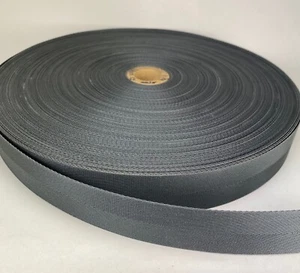 1 1/4 pollici 20 piedi PONTE MILITARE GRIGIO tessitura nylon - Foto 1 di 1