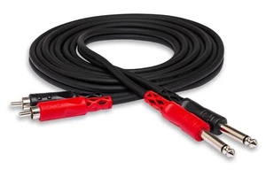 Hosa CPR-204 doppio sbilanciato cavo da 1/4" da TS a doppio cavo RCA, 4 m (13,1 piedi) - Foto 1 di 2