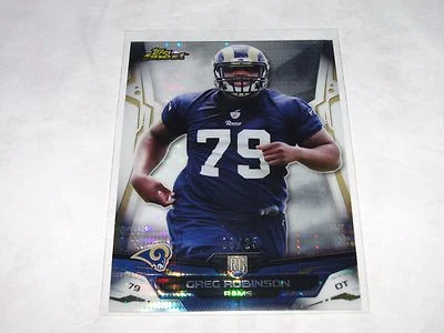 2014 Finest GREG ROBINSON #107 Pulsar Refractor RC/25 LA Rams - Auburn TIGERS - Image 1 of 2
