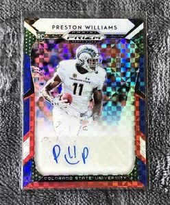 2017 Panini Prizm Draft Picks Camo Rookie Auto Preston Williams /99 08e - Picture 1 of 3