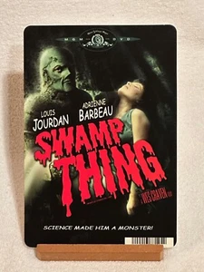 Swamp Thing BLOCKBUSTER BACKER CARD Mini Poster 5 1/2x8 NO MOVIE - Imagen 1 de 1