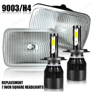 New Pair 5x7 7x6" LED Headlights DRL For Ford F650 F750 F250/350/450 SUPER DUTY - Picture 1 of 22
