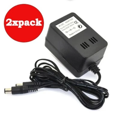 2x AC Adapter Power Supply for Nintendo NES, Super SNES, Sega Genesis - Image 1 of 4