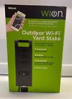Woods WiOn Outdoor Wi-Fi Combo Plug-In Yard Stake 3 Outlets 6 Ft Cord 50053 NIB