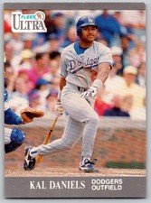 1991 Ultra Kal Daniels Los Angeles Dodgers #160