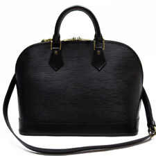 Auth LOUIS VUITTON Alma PM Handbag Shoulder Bag  black Epi Leather MI0946 w0069a