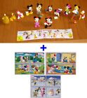 Rare Bundle Set 12 Mini Figurine Puzzle Disney D'Origine Donald Mickey