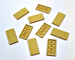 10 x LEGO Fliese 2x4 - Beige (Tan) - 87079 - NEU - Bild 1 von 3