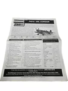 JBF Foglio Istruzioni per Monogramma 5980 F4U-5N Corsair 1/48 - Foto 1 di 5