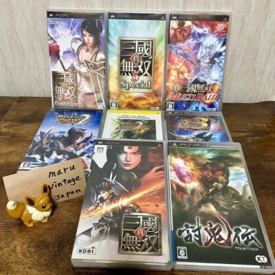 PSP Lot of 8 Games Monster Hunter 2nd G 3rd /Shin Sangoku Musou/Toukiden Tested - Image 1 of 4