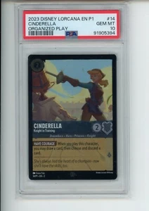 Disney Lorcana Cenicienta #14 2023 14/P1 Foil League Promo PSA 10 (394) - Imagen 1 de 2