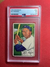 1952 Bowman #80 Gil Hodges HOF - PSA 1.5 FR