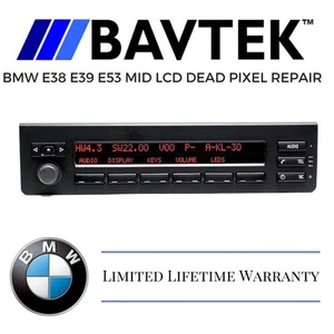 BMW E39 530i 540i M5 MID Multi Information LCD Dead Pixel Repair Service LT - Picture 1 of 6