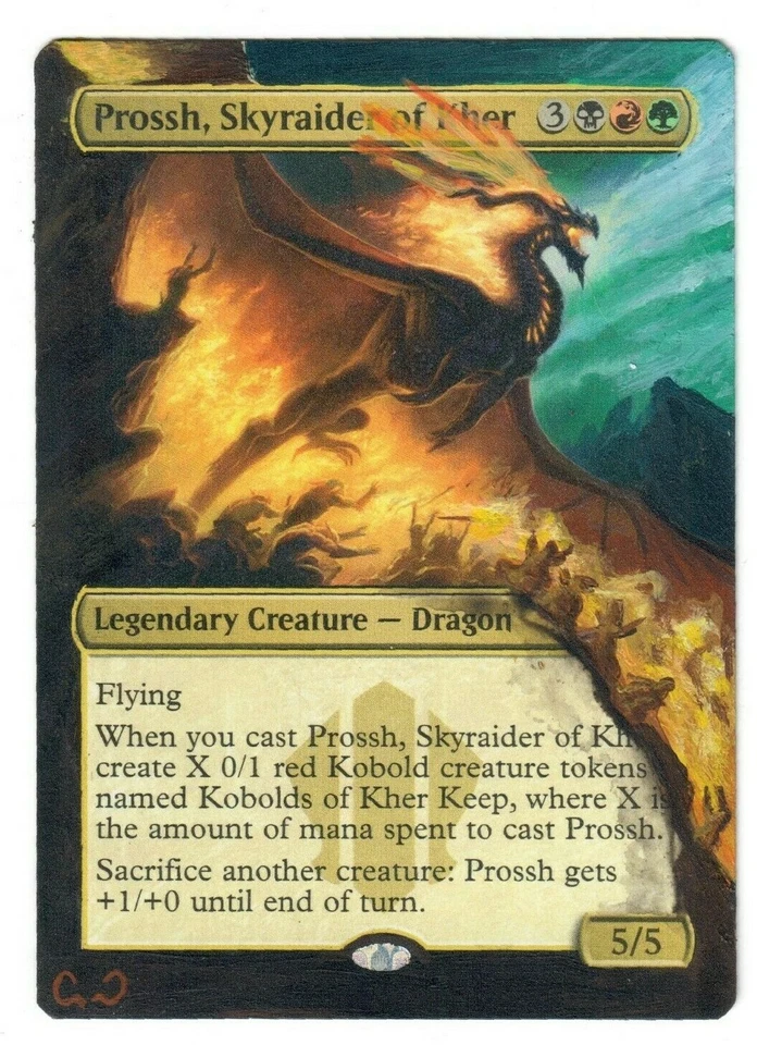 Prossh Skyraider of Kher Altered Full Art MTG Magic Commander Painted Extended - Image 1 of 1