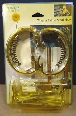 Spring Maid Windsor C-Ring Swagholder Scarf holder Curtain Drape Tieback Holder - Image 1 of 4