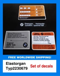 E30 318is 325is M3 Elastogran 2230679 pegatina spoiler para BMW+ servicio - Imagen 1 de 8